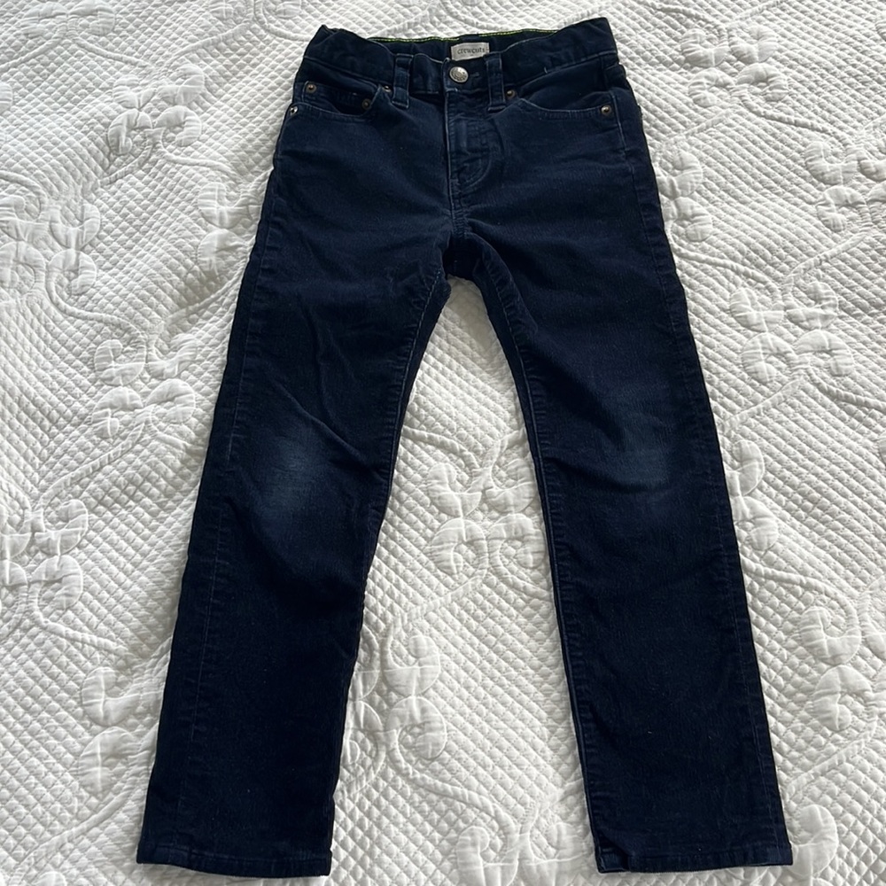 Boys' stretch corduroy pant, Navy. US Sz 6